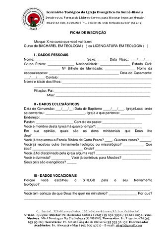 Formulariu di inskrison